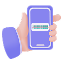 Cara mengimbas kod bar untuk semak barang